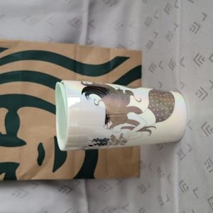 Starbucks ceramic travel mug